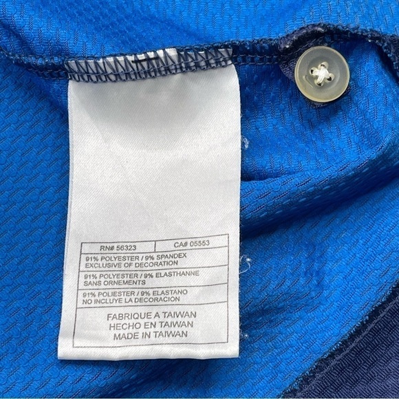Nike Golf Fit Dry Polo Shirt Blue Preppy Resort Vacation Summer Short Sleeve - Picture 14 of 15